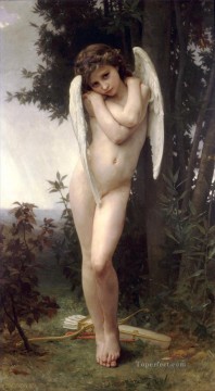ウィリアム・アドルフ・ブーグロー Painting - LAmour mouille リアリズム天使ウィリアム・アドルフ・ブーグロー